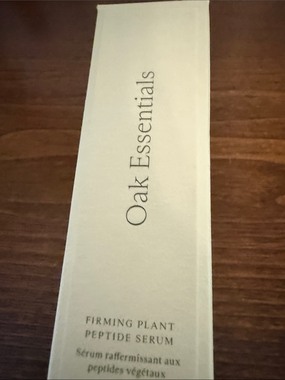 Essentials Firming Plant Peptide Serum – Cream White Packaging